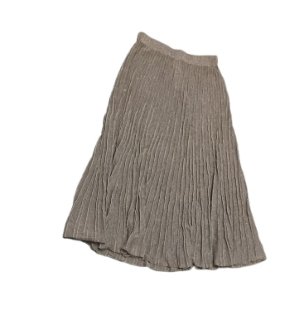 Falconeri Womens Lurex Pleated Midi Skirt Sz S